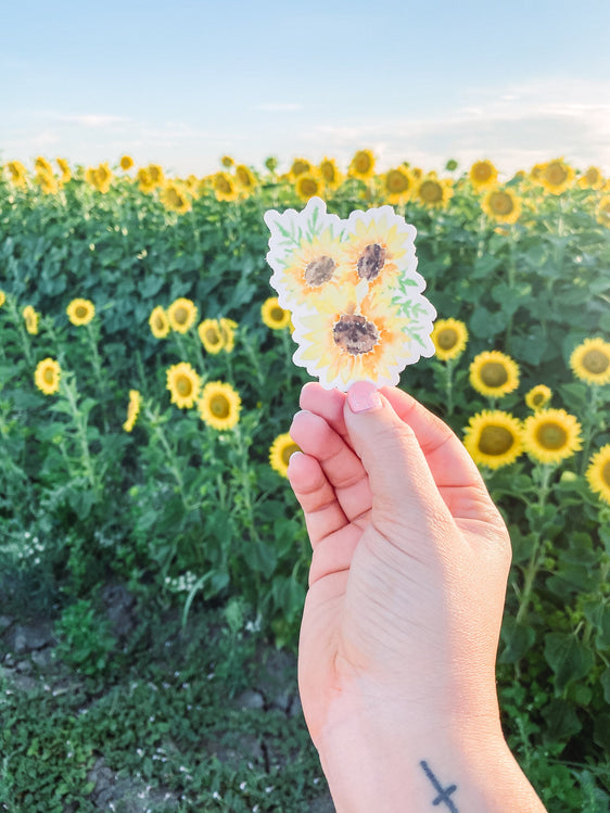 Sunflower Cluster - Sticker