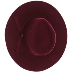 Grosgrain Bow Trim Wool Felt Hat