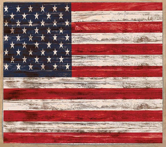 American flag 3"x3" Sign
