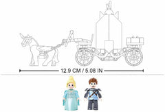 Girl's Dream Winter Carriage Building Brick Kit (191 pcs)