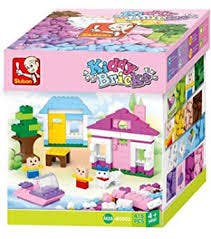 Kiddy Bricks, Girl's Soft Color Brick Assorted Set (415 Pcs)
