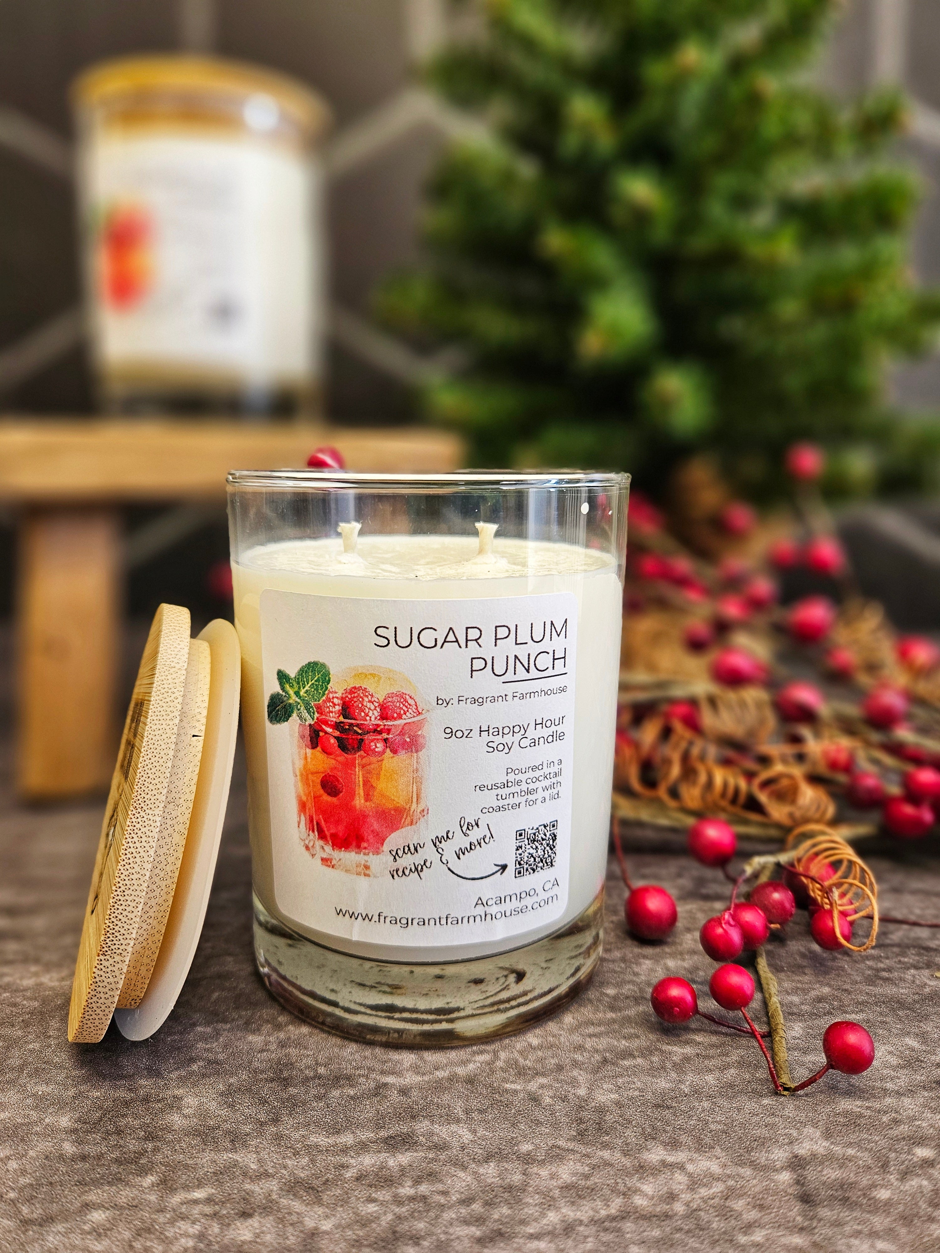 Sugar Plum Punch Cocktail Candle