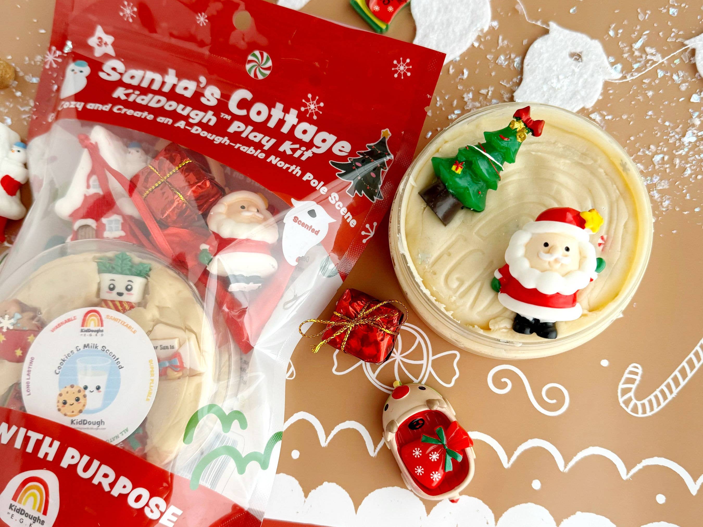 Santa's Cottage (Milk & Cookies) KidDough Play Kit