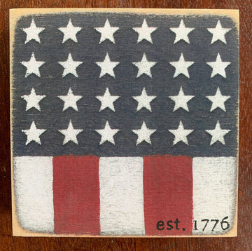 Est 1776 4"x4" Sign