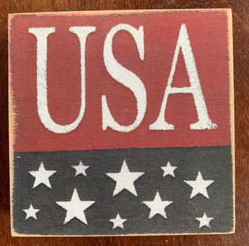 USA 4"x4" Sign