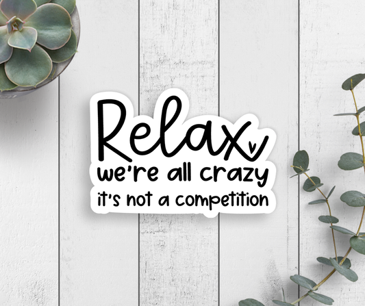 Relax Vinyl Sticker