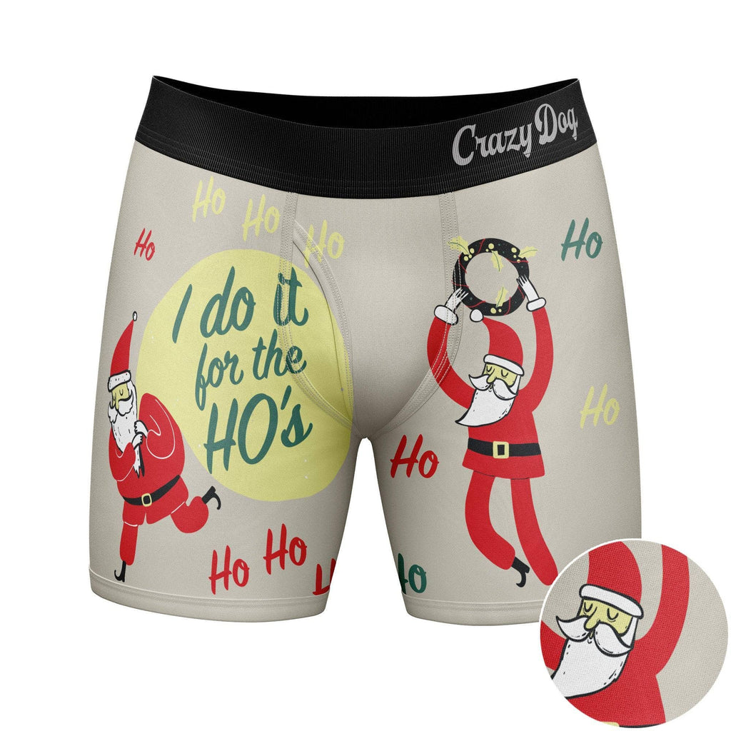 I Do It For The Hos Funny Boxers Christmas Gift Underwear