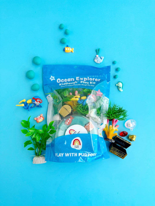 Ocean Explorer (Blue Hawaiian) KidDough Play Kit