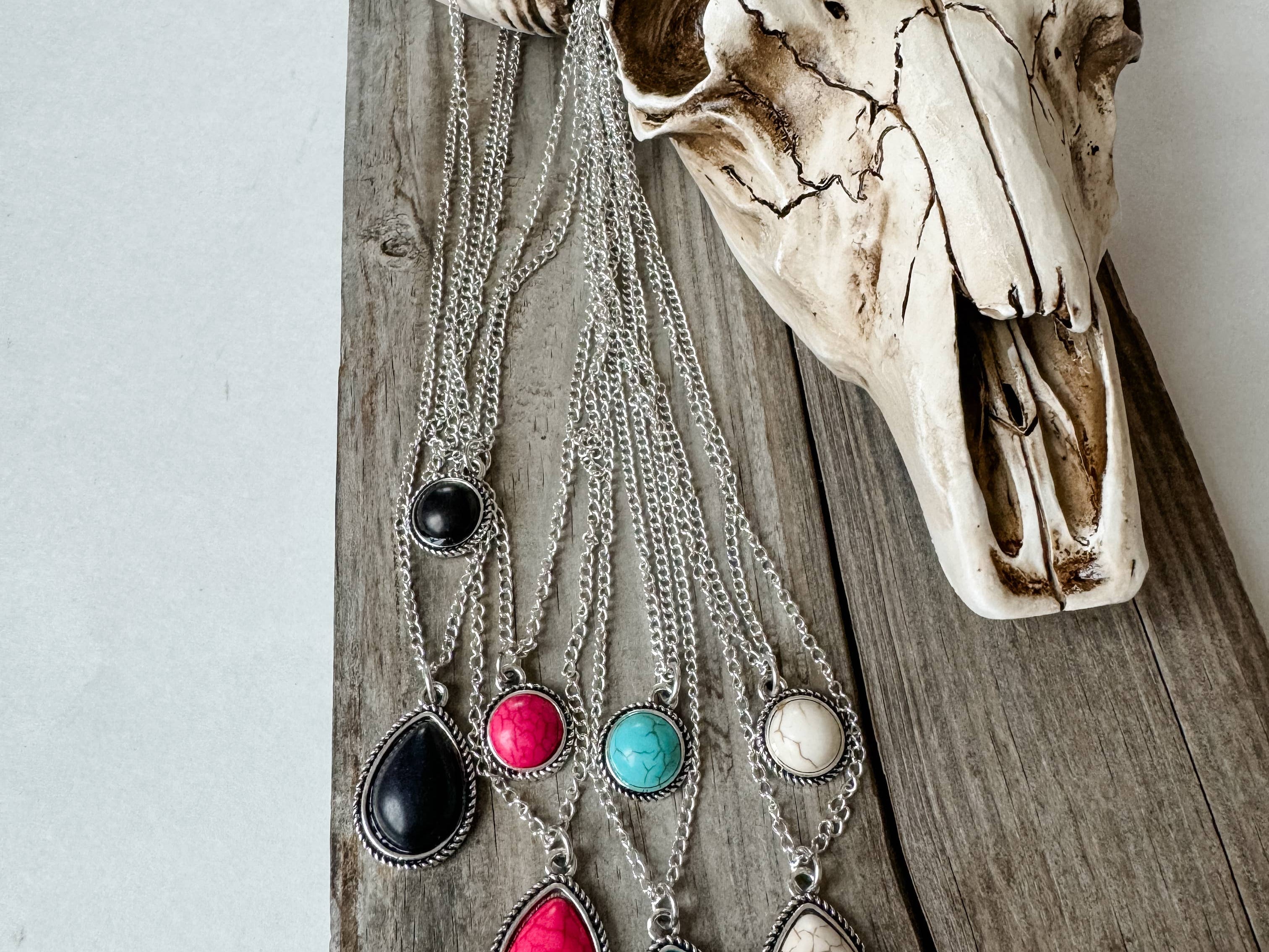 Western Layered Stone Necklace