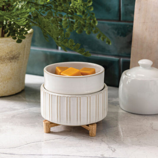 Ceramic & Wood 2-in-1 Classic Fragrance Warmer