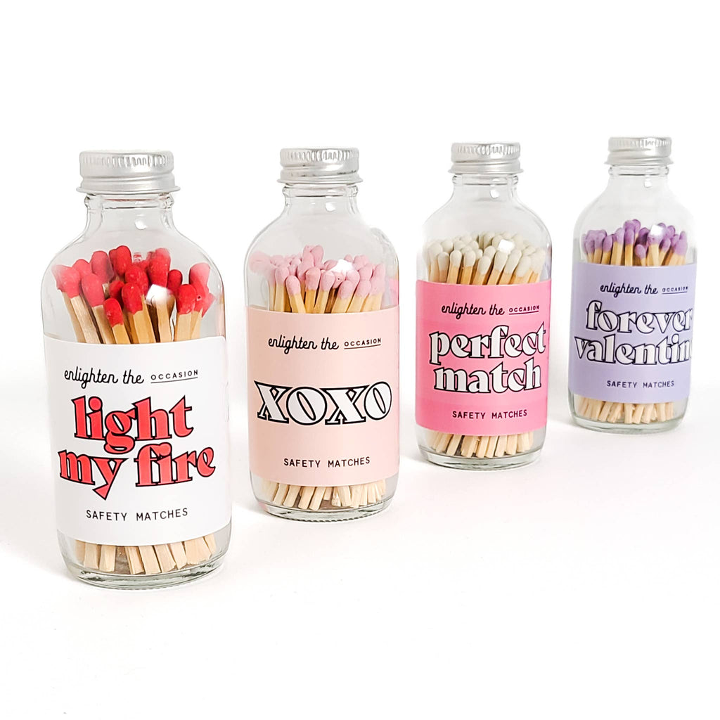 XOXO Baby Pink Matches in Silver Capped Bottle