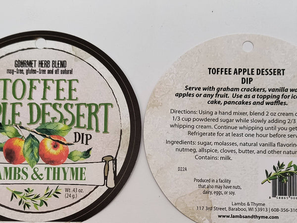 Toffee Apple Dessert Dip