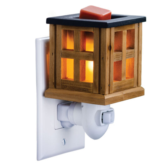 Wood Lantern Pluggable Fragrance Wax Warmer