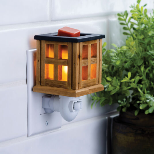 Wood Lantern Pluggable Fragrance Warmer