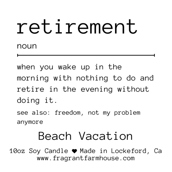 retirement (n)