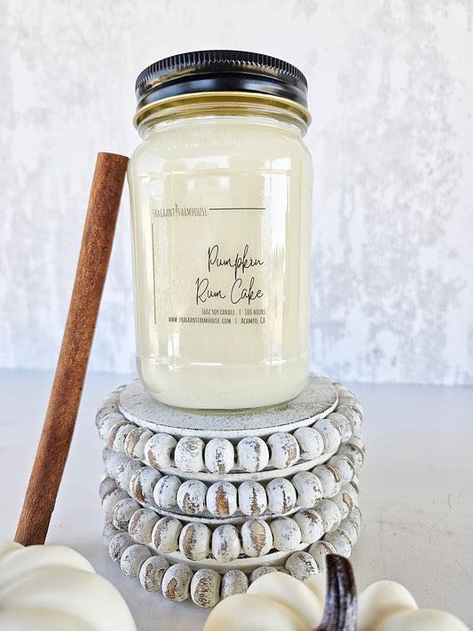 Pumpkin Rum Cake Soy Candle