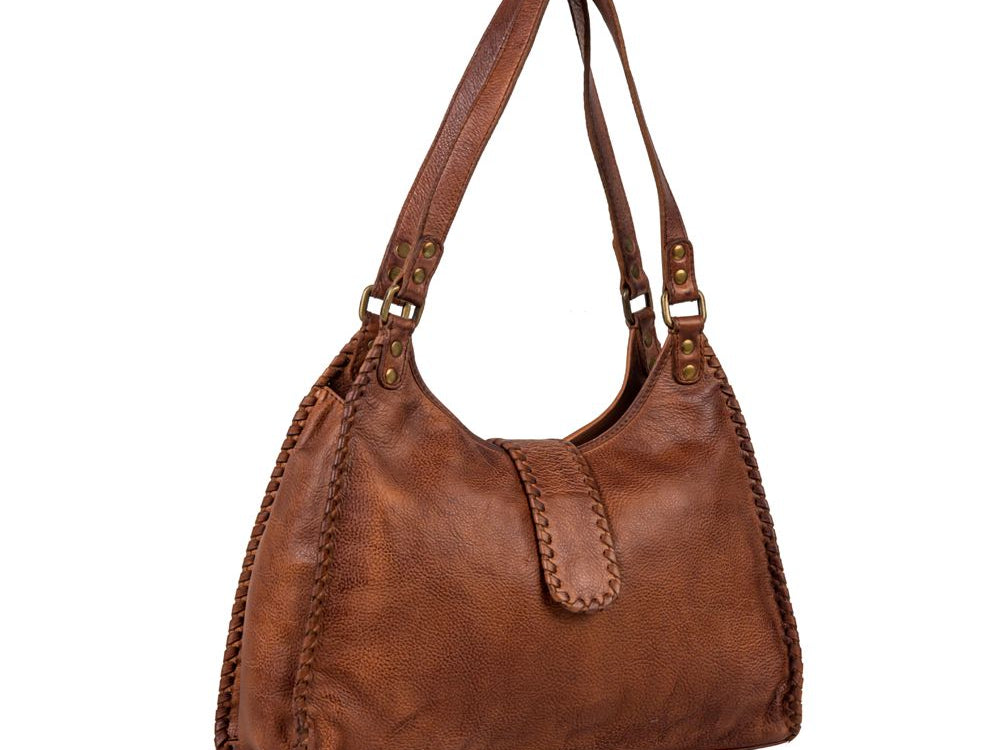 Lobeth Accent Hairon & Leather Bag