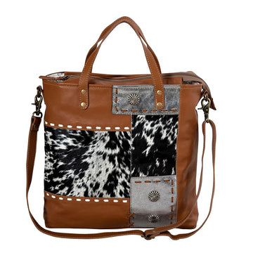 Concho Ranch Trail Canvas & Hairon Bag