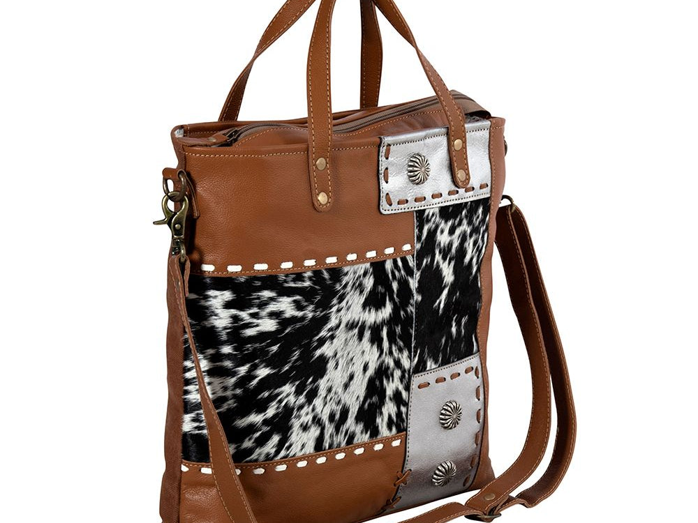 Concho Ranch Trail Canvas & Hairon Bag