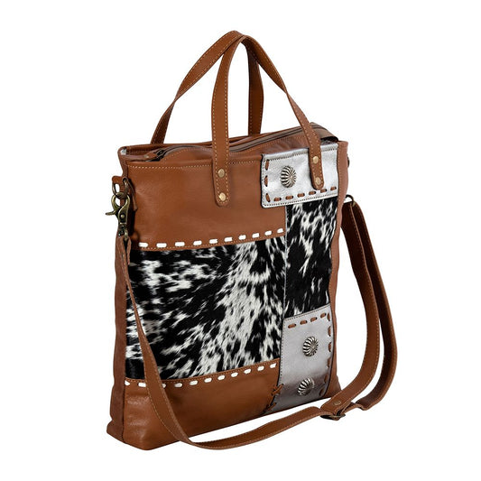 Concho Ranch Trail Canvas & Hairon Bag