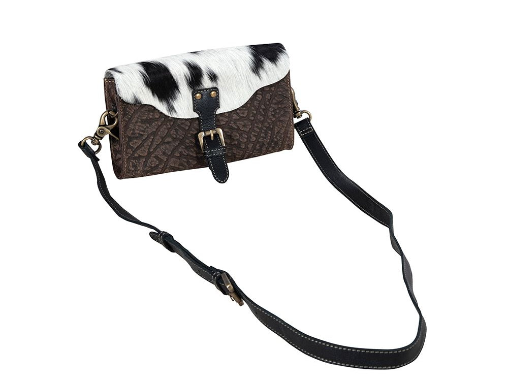 Blazing Bull Trail Leather & Hairon Bag