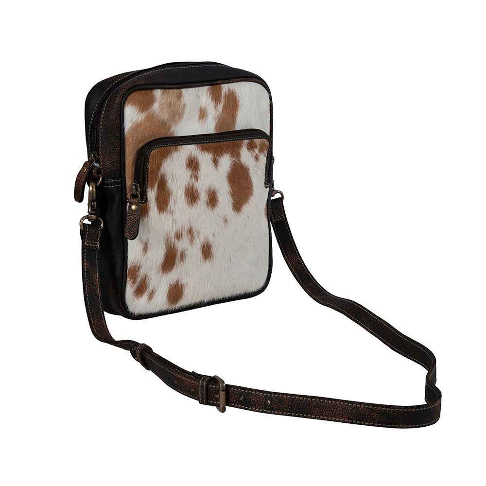 Silver Mine Leather & Hair-On Bag