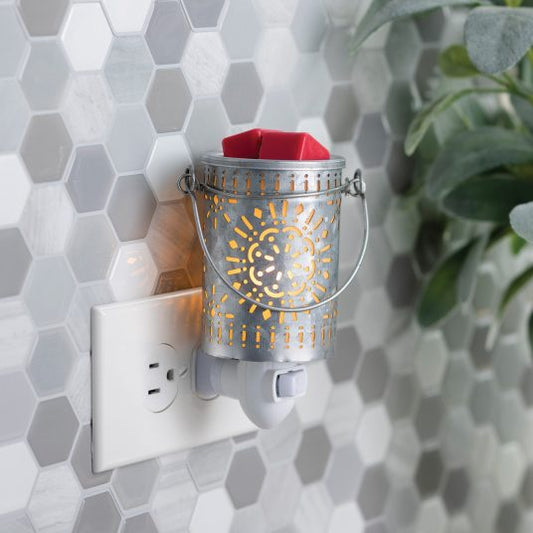 Galvanized Tin Pluggable Fragrance Warmer