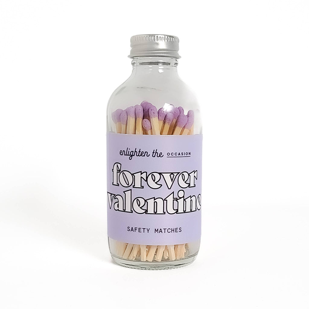 Forever Valentine Lavender Matches in Silver Capped Bottle