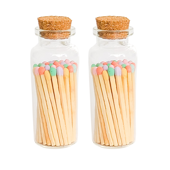 Spring Mix Safety Matches in Corked Bottle