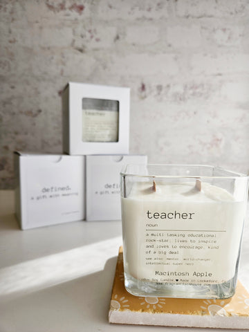 teacher (n) Soy Candle Gift