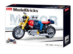 Model Bricks Colorful Motorcycle Building Brick Kit (197pcs)