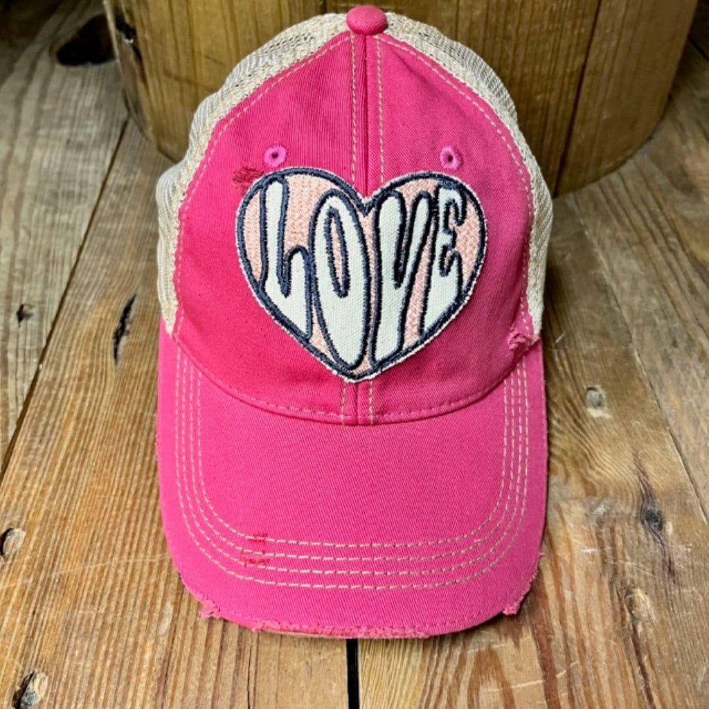 Love Hat on Pink