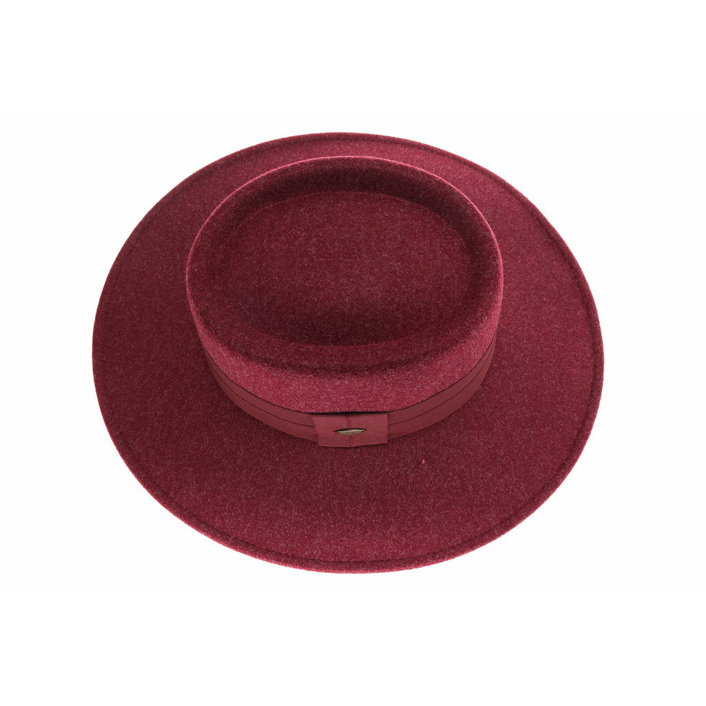 Wide Ribbon Band Vegan Fabric Panama Hat