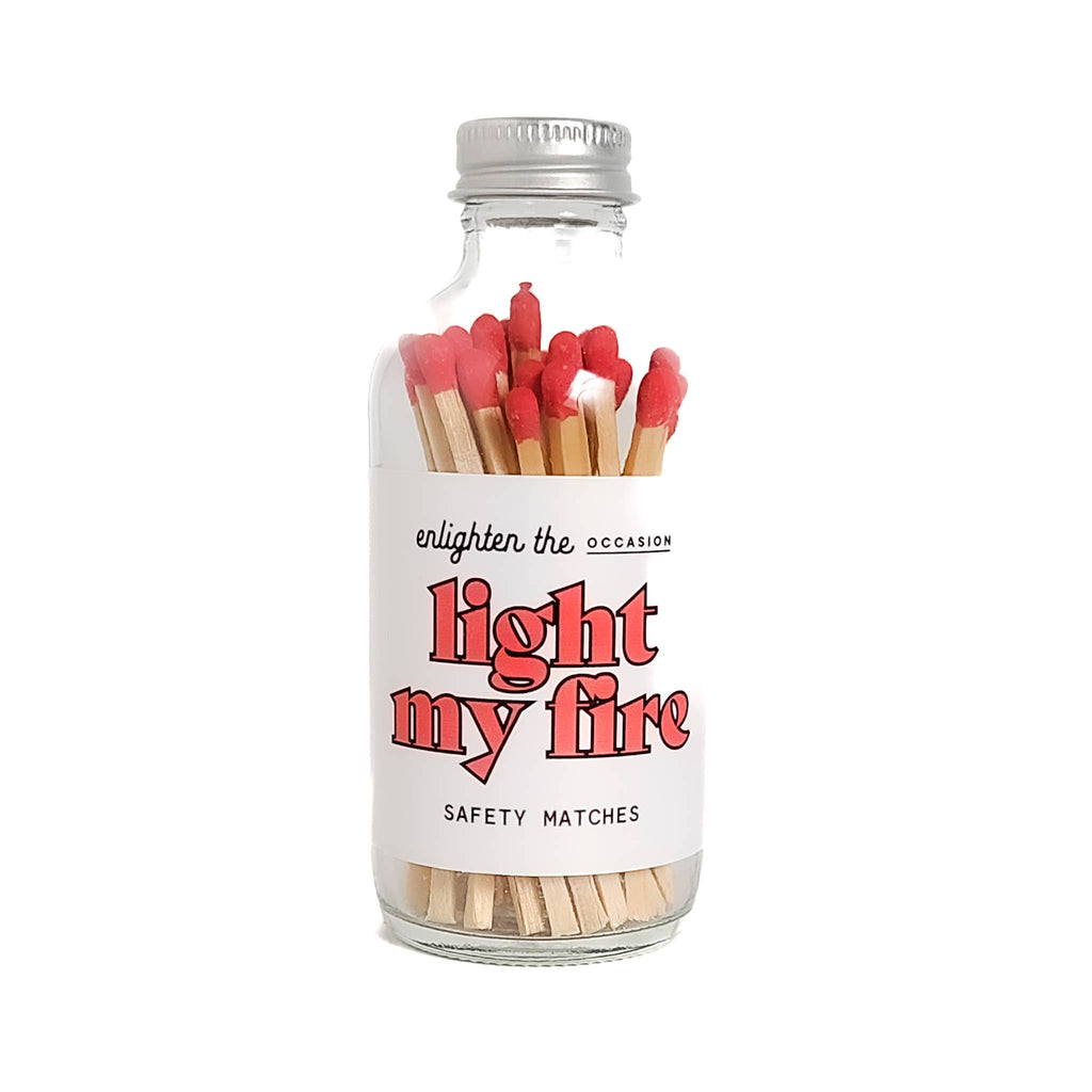Light My Fire Red Matches in Silver Capped Bottle